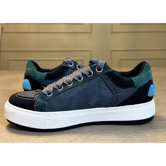 Kurt Geiger Men’s Southbank Tag Sneaker Black Green . Size 8 US (41 EU) main image 3